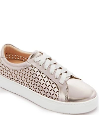 FRANKIE4 Mim V Lattice Perforated Leather Sneakers