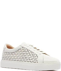 FRANKIE4 Mim V Lattice Perforated Leather Sneakers