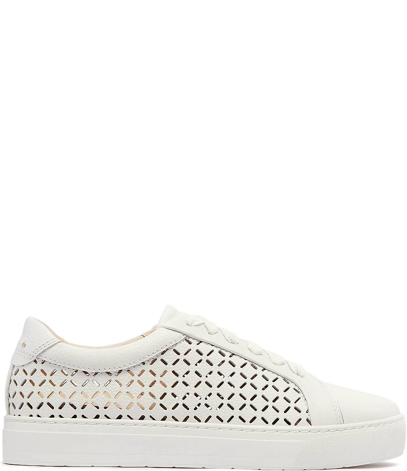 FRANKIE4 Mim V Lattice Perforated Leather Sneakers