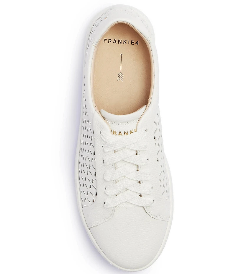 FRANKIE4 Mim V Lattice Perforated Leather Sneakers