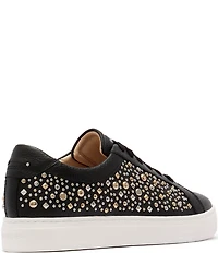 FRANKIE4 Mim V Studded Leather Lace Up Sneakers