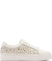 FRANKIE4 Mim V Studded Leather Lace Up Sneakers