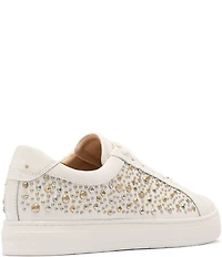FRANKIE4 Mim V Studded Leather Lace Up Sneakers