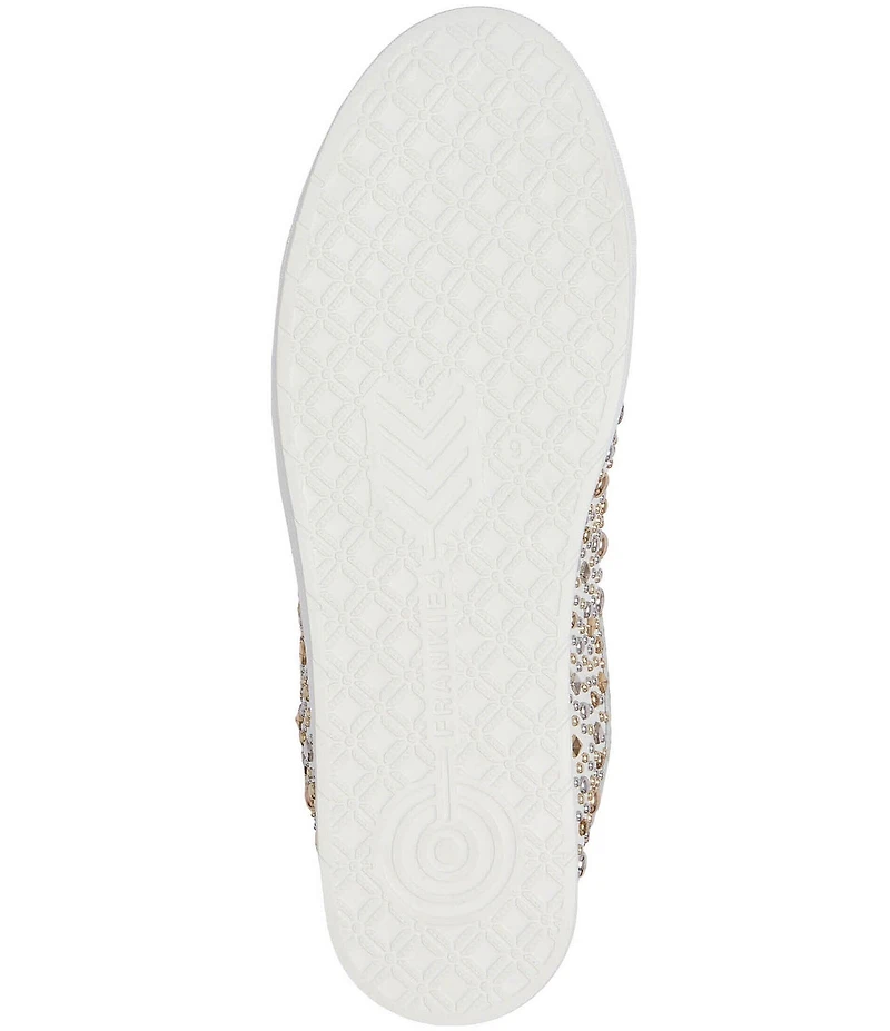 FRANKIE4 Mim V Studded Leather Lace Up Sneakers