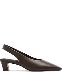 FRANKIE4 Noa Leather Slingback Snip Toe Pumps