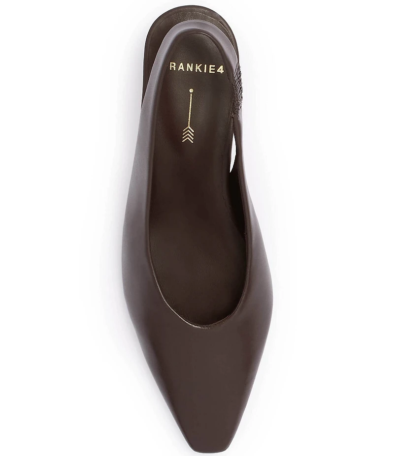 FRANKIE4 Noa Leather Slingback Snip Toe Pumps