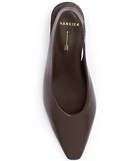 FRANKIE4 Noa Leather Slingback Snip Toe Pumps