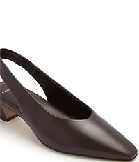 FRANKIE4 Noa Leather Slingback Snip Toe Pumps