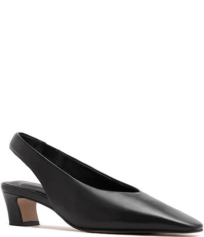FRANKIE4 Noa Leather Slingback Snip Toe Pumps