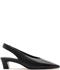 FRANKIE4 Noa Leather Slingback Snip Toe Pumps