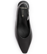 FRANKIE4 Noa Leather Slingback Snip Toe Pumps