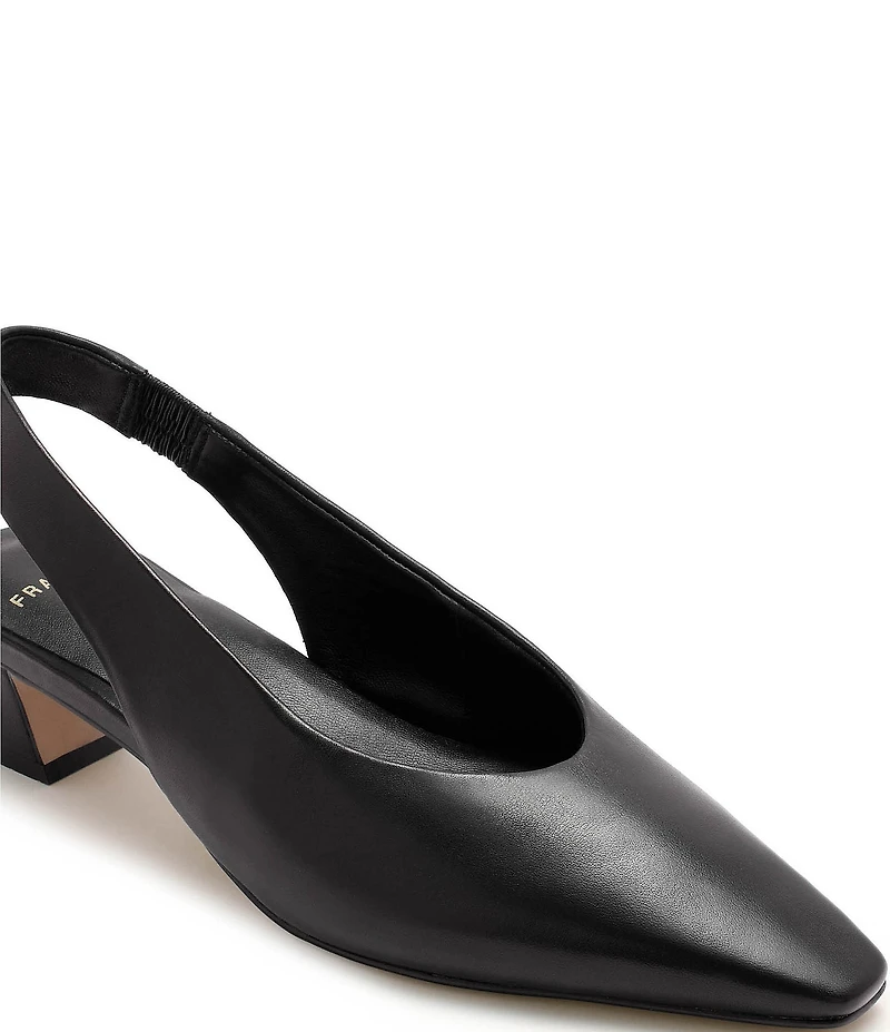 FRANKIE4 Noa Leather Slingback Snip Toe Pumps