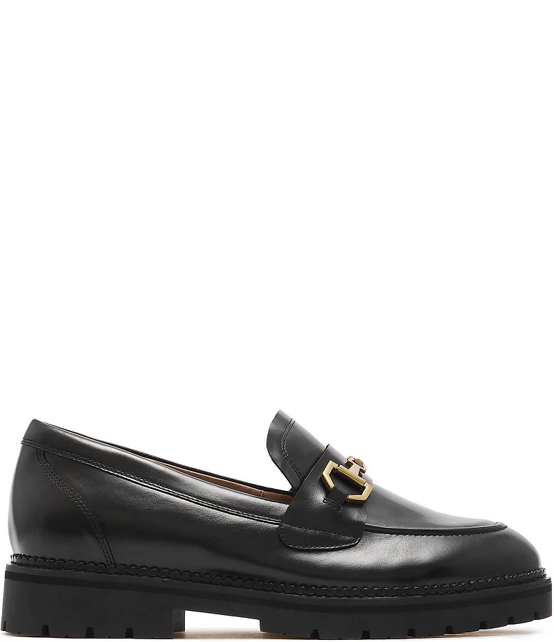 FRANKIE4 Saint Leather Bit Buckle Loafers