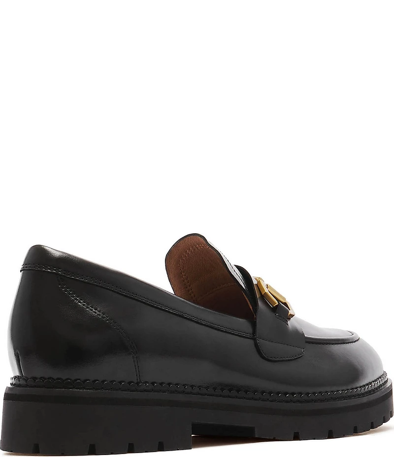 FRANKIE4 Saint Leather Bit Buckle Loafers