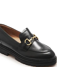 FRANKIE4 Saint Leather Bit Buckle Loafers