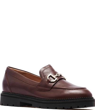 FRANKIE4 Saint Leather Bit Buckle Loafers