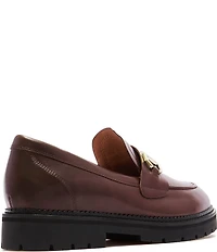 FRANKIE4 Saint Leather Bit Buckle Loafers