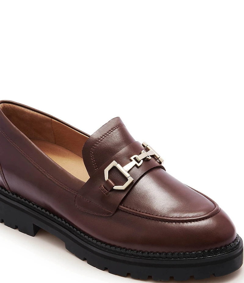 FRANKIE4 Saint Leather Bit Buckle Loafers