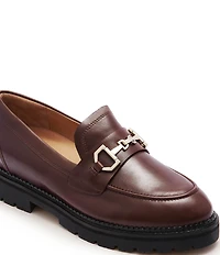 FRANKIE4 Saint Leather Bit Buckle Loafers