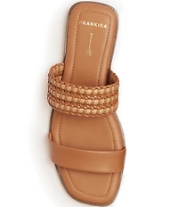 FRANKIE4 Sloane Leather Weave Flat Slides