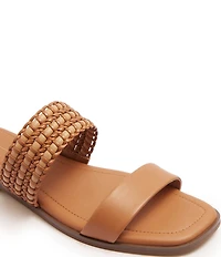 FRANKIE4 Sloane Leather Weave Flat Slides