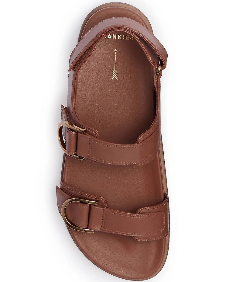 FRANKIE4 Thompson II Banded Hook-and-Loop Footbed Leather Sandals