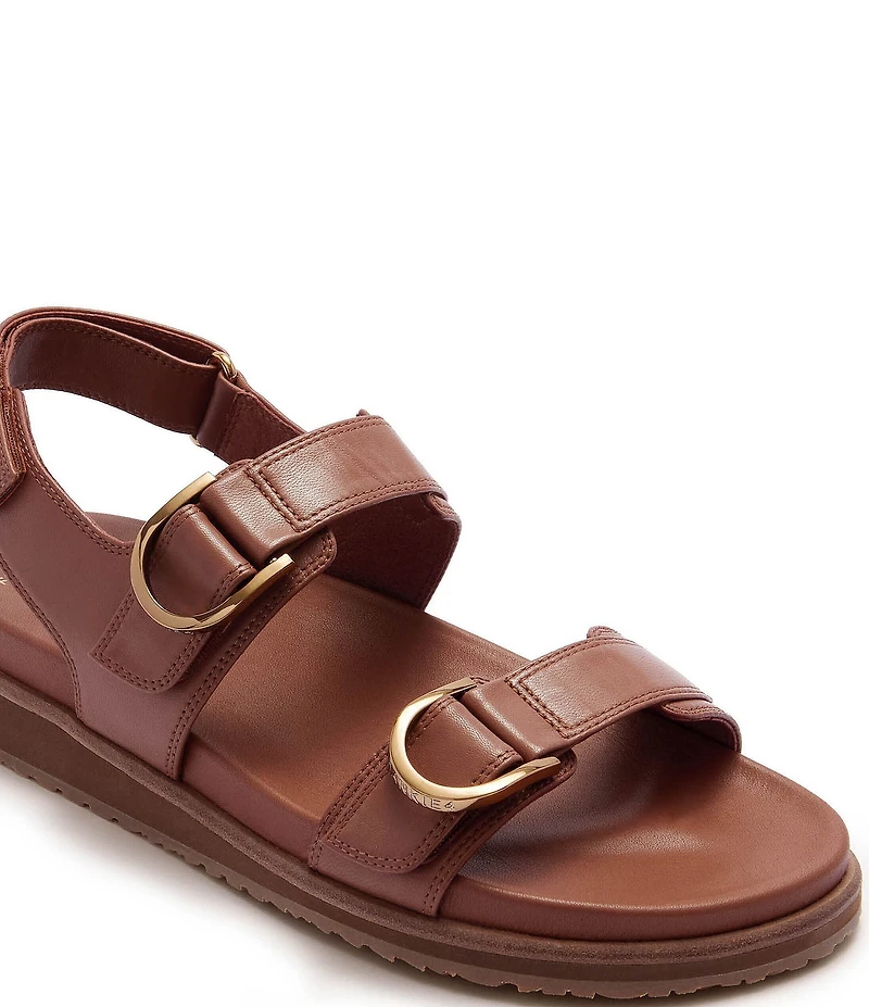 FRANKIE4 Thompson II Banded Hook-and-Loop Footbed Leather Sandals