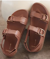 FRANKIE4 Thompson II Banded Hook-and-Loop Footbed Leather Sandals