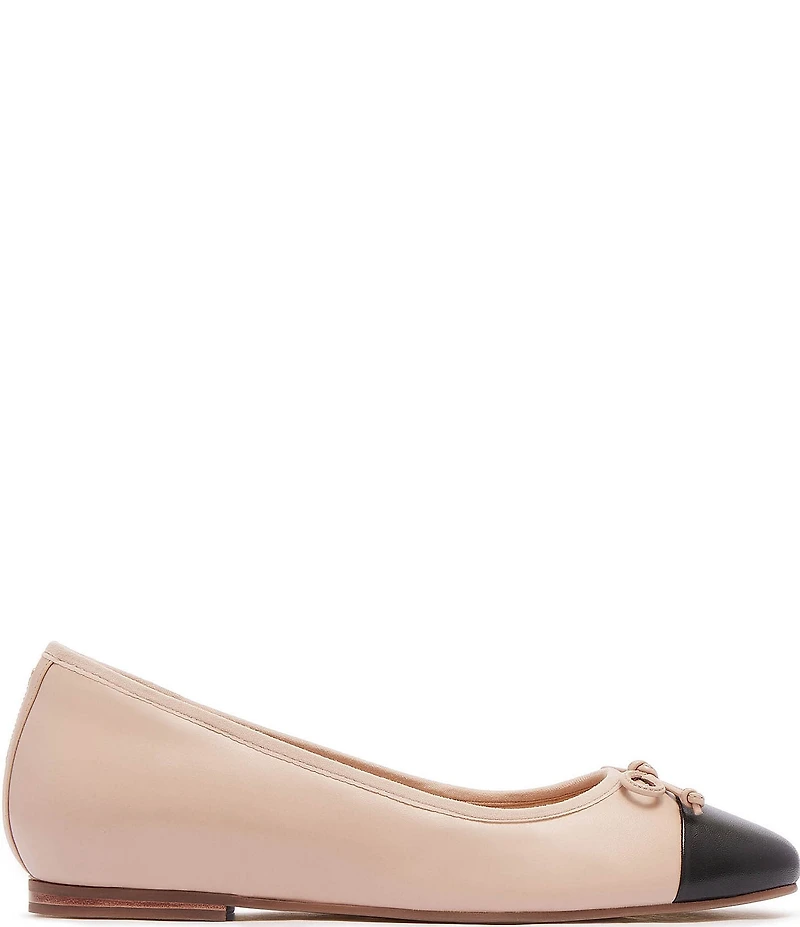 FRANKIE4 Trinity Leather Cap Toe Ballet Flats