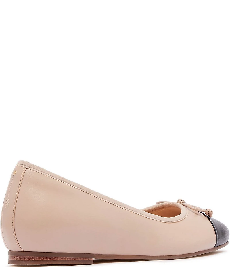 FRANKIE4 Trinity Leather Cap Toe Ballet Flats