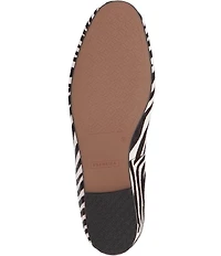 FRANKIE4 Trinity Leather Zebra Print Calf Hair Ballet Flats