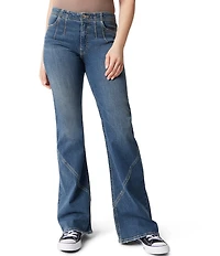 FRAYED Jeans Low Rise Flared Jeans