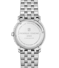 Frederique Constant Men's Classic Business Timer Quartz Chronograph Stainless Steel Bracelet Watch
