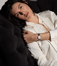 Frederique Constant Women's Art Deco Quartz Analog Two Tone Stainless Steel Watch