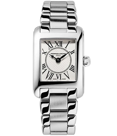 Frederique Constant Women's Classic Carree Quartz Analog Stainless Steel Bracelet Watch