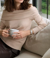 Frederique Constant Women's Classic Carree Quartz Analog Anti-Reflective Sapphire Crystal Watch