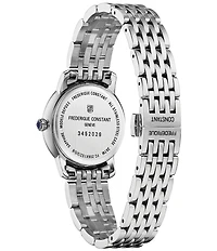 Frederique Constant Women's Classic Slimline Quartz Analog Stainless Steel Bracelet Watch