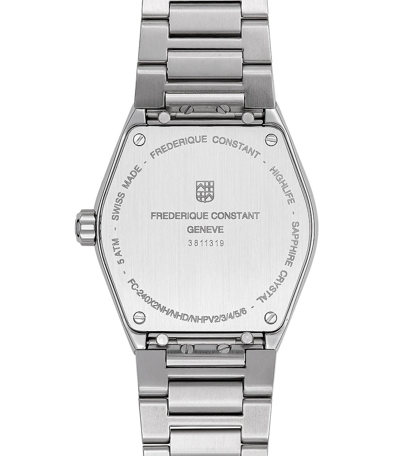 Frederique Constant Women's Highlife Quartz Analog Stainless Steel Bracelet Watch