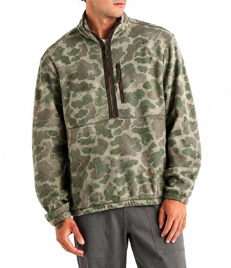 Free Fly Ashridge Fleece Camouflage Half Zip Pullover