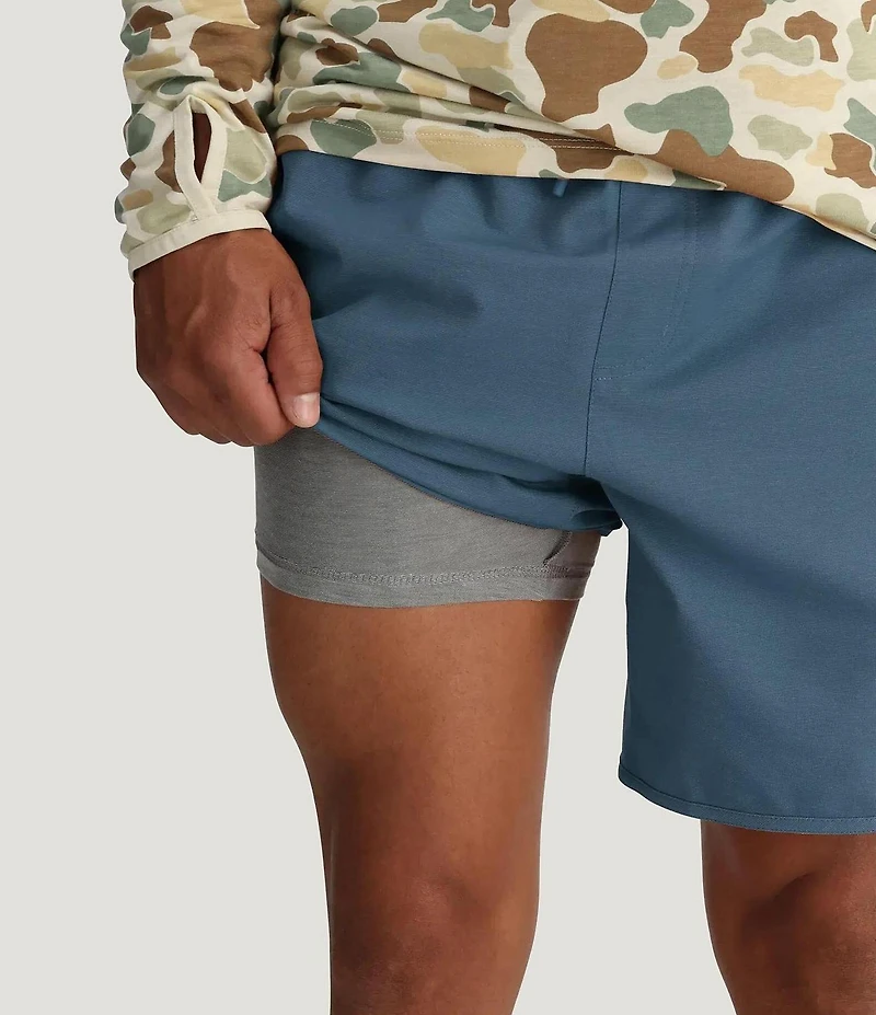 Free Fly Reverb Lined 7#double; Inseam Shorts