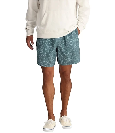 Free Fly Reverb Printed 7#double; Inseam Shorts
