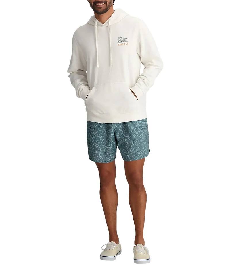 Free Fly Reverb Printed 7#double; Inseam Shorts