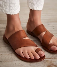 Free People Abilene Leather Toe Loop Sandals