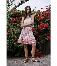 Free People Alana Scoop Neck Sleeveless Lace Tank