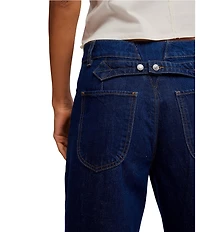 Free People Alia Mid Rise Wide Leg Denim Jeans