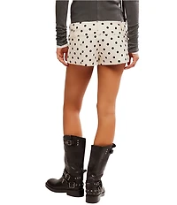 Free People Ana Polka Dot Print Low Rise Micro Shorts