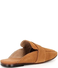 Free People At Ease Suede Snake Embossed Mules