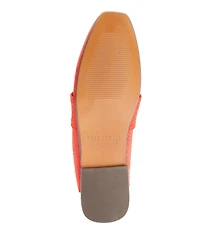 Free People At Ease Suede Snake Embossed Mules