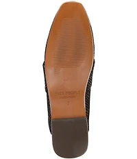 Free People At Ease Suede Snake Embossed Mules