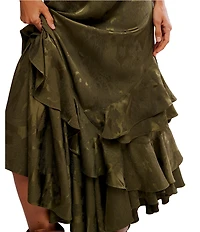 Free People Autumn Promenade Jacquard Floral Maxi Skirt
